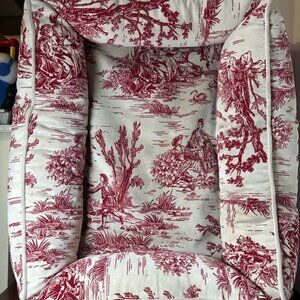 Bowsers Donut Bed Raspberry Toile